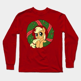 Christmas Applejack Long Sleeve T-Shirt